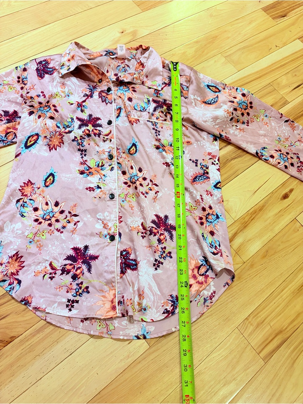 Victoria’s Secret Lilac Purple Botanical Floral Satin Pajama Set - Size Small - Picture 6 of 15